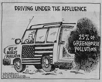 Driving Under the Affluence editorial cartoon